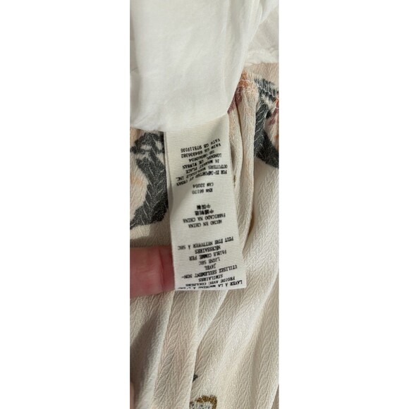 Free People All I Got Printed Ivory Floral Maxi Dress Size 0 - Picture 9 of 12